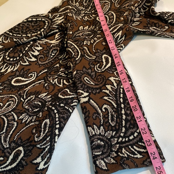 St.John Fall 2009 Zip-up Cardigan- Paisley Design- Size Small - Picture 9 of 11